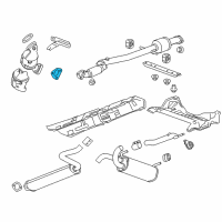 OEM 2016 Chevrolet Cruze Converter & Pipe Gasket Diagram - 13252501