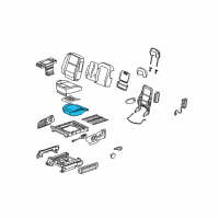 OEM 2005 Pontiac Montana Pad Asm, Driver Seat Cushion Diagram - 19121644