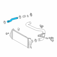 OEM 2006 Dodge Sprinter 3500 Hose-Turbo To Charge Air Cooler Diagram - 5104142AA