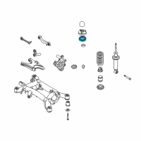 OEM 1995 BMW 525i Upper Spring Pad Diagram - 33-53-1-133-670