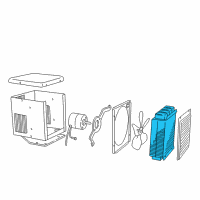 OEM 1994 Dodge B150 Core Aux HTR Diagram - 3895992