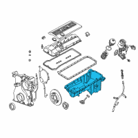 OEM BMW 528i Oil Pan Diagram - 11-13-1-709-235