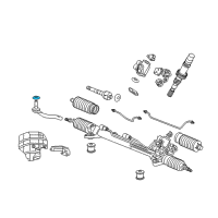 OEM 2012 Acura RL Boot, Tie Rod End Diagram - 53546-SJA-004