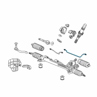 OEM 2010 Acura RL Pipe Assembly, Passenger Side Feed Diagram - 53670-SJA-A01