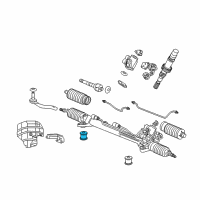 OEM 2006 Acura RL Bush, Gear Box Mounting (B) Diagram - 53686-SJA-A01