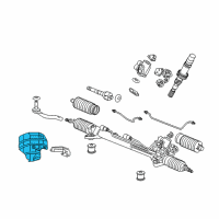 OEM 2005 Acura RL Plate, Power Steering Heat Baffle Diagram - 53692-SJA-000