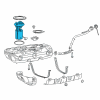 OEM 2021 Ram ProMaster City Fuel Pump Module/Level Unit Diagram - 68268800AA