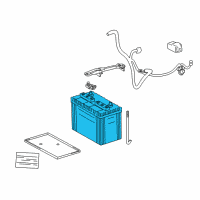 OEM 2001 Lexus LX470 INTERST.GR271F Battery Diagram - 00544-MF27F-675