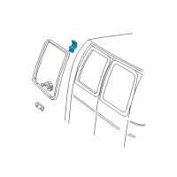 OEM 2001 Ford E-150 Econoline Club Wagon Hinge Diagram - F2UZ-15262B00-C