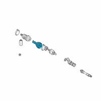 OEM Chrysler Boot Pkg-Inner Cv Joint Diagram - MR446049