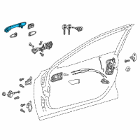 OEM 2021 Toyota Avalon Handle, Outside Diagram - 69210-06100-B1