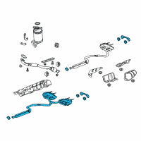 OEM 2018 Chevrolet Impala Muffler & Pipe Diagram - 84289379