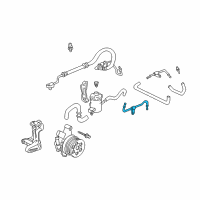 OEM 1999 Honda Civic Pipe, Power Steering Combination Diagram - 53730-S04-J50