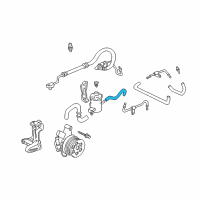 OEM 1997 Honda Civic Hose, Power Steering Oil Tank Diagram - 53733-S04-J50