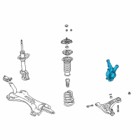 OEM 2001 Toyota Echo Knuckle Diagram - 43211-52010