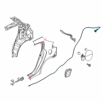 OEM 2015 Kia Forte5 Catch Assembly-Fuel Fill Diagram - 81590A7501