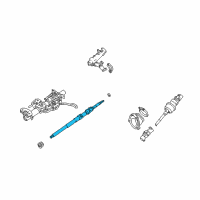 OEM 2002 Lexus IS300 Shaft Assy, Steering Main Diagram - 45210-53020