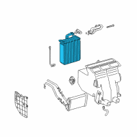 OEM 1998 Toyota Camry EVAPORATOR Sub-Assembly, Cooler Diagram - 88501-06030