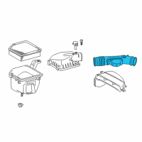 OEM 2022 Lexus RC300 Hose Assy, Air Cleaner Diagram - 17880-36170