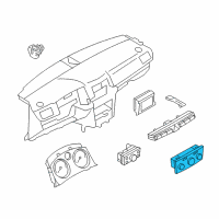 OEM Saturn Astra Dash Control Unit Diagram - 13231048