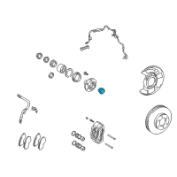 OEM 2010 Toyota Sequoia Hub Assembly Cap Diagram - 90339-33003