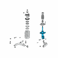 OEM Buick Rendezvous Front Suspension Strut Assembly Diagram - 22064790