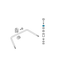 OEM 1999 Buick Park Avenue Washer-Front Stabilizer Shaft Link Diagram - 25628204