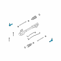 OEM 2009 Ford Flex Outer Tie Rod Diagram - 8A5Z-3A130-A