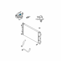OEM 2003 Dodge Stratus Cap-Coolant Recovery Bottle Diagram - 5014117AA