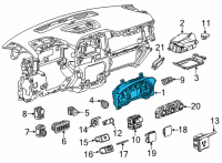 OEM Chevrolet Silverado 2500 HD Instrument Cluster Diagram - 84770049