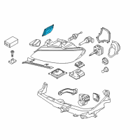 OEM 2013 BMW 335is Control Unit, Turn Indicator Diagram - 63-11-7-263-087