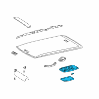 OEM 2001 Toyota RAV4 Dome Lamp Assembly Diagram - 63650-0W021-A1