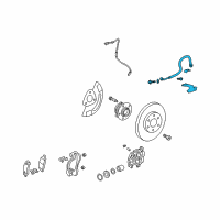 OEM 2013 Chevrolet Traverse Brake Hose Diagram - 19366775