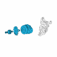 OEM 1993 Chevrolet C2500 Suburban GENERATOR Assembly (Remanufacture)(Delco Cs130 100 Amps) Diagram - 19152477