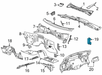 OEM 2021 Cadillac Escalade ESV Insulator Diagram - 84272999