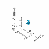 OEM 2021 Jeep Wrangler Front Knuckle Right Diagram - 68388828AA