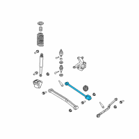 OEM 2021 Jeep Wrangler Upper Control Arm Right Diagram - 68277340AC