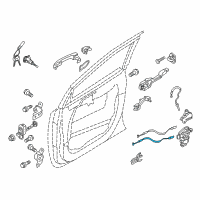 OEM 2017 Kia Sedona Cable Assembly-Front Door Inside Diagram - 81371A9000