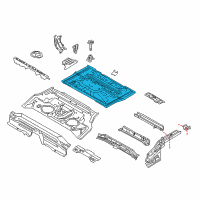 OEM 2013 Nissan Juke Floor - Rear, Rear Diagram - G4E14-1KDMA