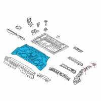 OEM 2016 Nissan Juke Floor Re Front Diagram - G4512-1KDMA