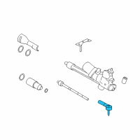 OEM 2007 Mercury Mariner Outer Tie Rod Diagram - 5M6Z-3A130-AA