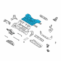 OEM 2004 Nissan Xterra Floor Rear Diagram - 74514-7Z031