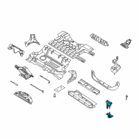 OEM 2000 Nissan Xterra Carrier-Spare Tire Diagram - 57210-9Z400