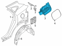 OEM 2022 Hyundai Tucson HOUSING-FUEL FILLER DR Diagram - 81595-CW000