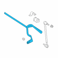 OEM 2005 Toyota Matrix Stabilizer Bar Diagram - 48811-01011