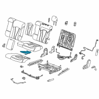 OEM Buick Seat Cushion Heater Diagram - 23499831