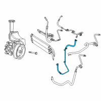 OEM 2013 Jeep Grand Cherokee Line-Power Steering Return Diagram - 5181562AB