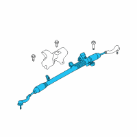 OEM 2009 Dodge Journey Gear-Rack And Pinion Diagram - 68145033AC