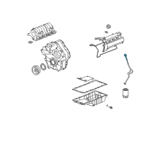 OEM Cadillac XLR Dipstick Diagram - 12585399