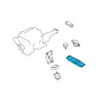 OEM Infiniti M35 Member Assy-Engine Mounting, Rear Diagram - 11331-EG000